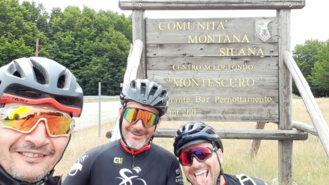 Ciclisti nei pressi di Montescuro